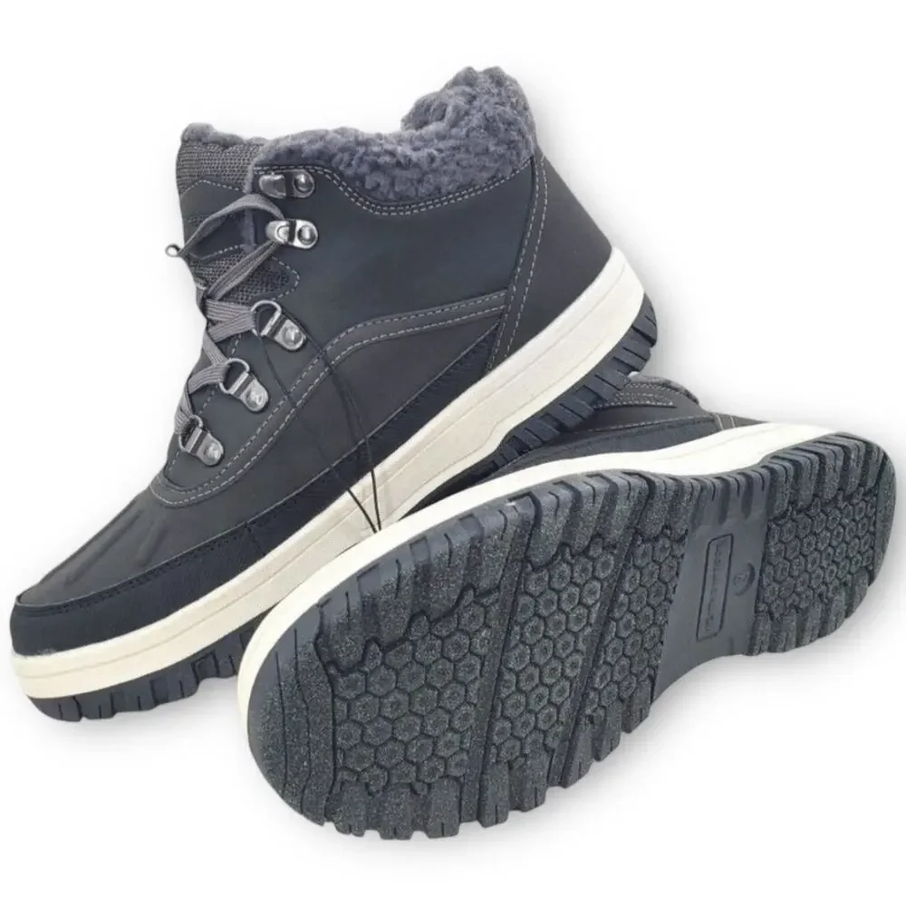 NWT Weatherproof Landon Men’s Suede Sneaker Boots – Grey – Size 13